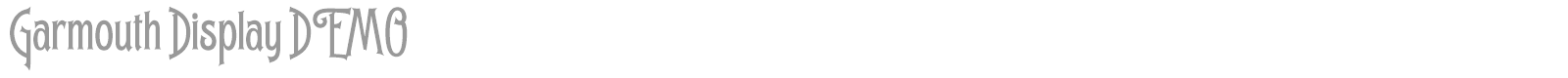 Garmouth Display font preview